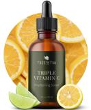Tree To Tub Vitamin C Serum - Triple Hydrating Formula with Hyaluronic Acid - Anti-Aging & Glow - Best for Dry Sensitive Skin - International Shipping - Buy Online on GoSupps.com