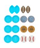 4 Pairs Ball Stud Earring Silicone Resin Mold for DIY Jewelry Crafting - Buy Online on GoSupps.com