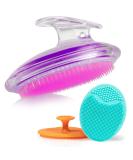 Dylonic Exfoliating Brush Set for Razor Bumps & Ingrown Hair - Silicone Face Scrubbers for Face & Body, Ideal for Dry Brushing - Buy Online on GoSupps.com