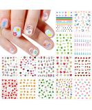 Little Girl Nail Stickers 20 Sheets Self-Adhesive Nail Decal Strawberry Nail Art Decoration Design Supplies for Kids - Buy Online on GoSupps.com