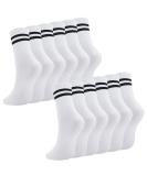 Buy Utensilsto Women's Sports Socks - 6 Pairs of Tennis & Striped Cotton Socks (Size 38-43) - Comfortable & Stylish - Buy Online on GoSupps.com