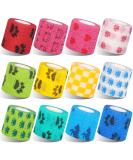 Tonyg-P 12 Self-adhering bandage self-adhesive bandages elastic pet vet vet wrap for finger wrist knees ankle contamination and swelling 5cm*4.5m - Buy Online on GoSupps.com