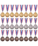 Favide 24 Pieces Gold Silver Bronze Award Medals-Winner Medals Gold Silver Bronze Prizes for Competitions, Party,Olympic Style, 2 Inches - Buy Online on GoSupps.com