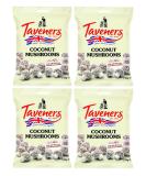 Taveners Coconut Mushrooms 120g Bags Great British Sweets Gluten free Dairy free (120g per pack) Pack of 4 - Buy Online on GoSupps.com