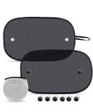 Wugu Car Baby Sun Protection - UV Shield Window Covers for Children | 2-Piece Set with 8 Suction Cups | 51 x 31 cm Sun Visor - Buy Online on GoSupps.com