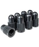 8 Pack Black Plastic Valve Caps for Bicycle Tires - Compatible with Dunlop & Presta Valves | Durable Tire Valve Covers - Buy Online on GoSupps.com