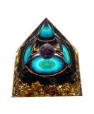 MXiiXM Orgone Pyramid for Positive Energy, Amethyst Crystal Ball Orgone Pyramid, Protection Crystals Energy Generator for Stress Reduce Healing Meditation Attract Wealth Lucky (Seed of Life) - Buy Online on GoSupps.com