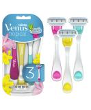 Gillette Venus Tropical Disposable Razors - 3 Pack for Smooth Skin - Buy Online on GoSupps.com