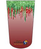 Glitter Drip Red Green 3Ply Amputee Stump Sock - Comfortable and Stylish - Buy Online on GoSupps.com