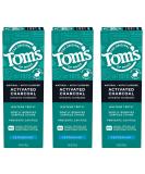 Tom's of Maine Natural Activated Charcoal Toothpaste with Fluoride - 4 Oz (Pack of 3) | Best for Fresh Breath & Whitening | Buy Internationally - Buy Online on GoSupps.com