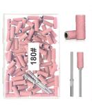 100pcs 180 Grit Pink Small Sanding Bands for Nail Drill | Includes 2 Upgrade Mandrels | Ideal for Manicure Nail Salons & Enthusiasts - Buy Online on GoSupps.com