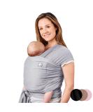 Pocket Wrap by Trekki - Cotton Baby Sling Carrier for Newborn to Toddler - Grey - Buy Online on GoSupps.com