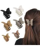 Old Compluser 6 pieces of butterfly hair clip hair clip slip -resistant hair claw clips matte hair clinging for women girls women fat hair (4 big +2 small) - Buy Online on GoSupps.com