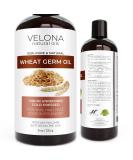Velona Wheat Germ Oil USP Grade 8 oz - 100% Pure Carrier Oil for Cooking and Skin Care - Buy Online on GoSupps.com