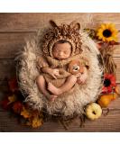 M&G House Lion Costume Newborn Photography Props for Baby Photo Shoot (0-2 Months) - Lion Outfit - Buy Online on GoSupps.com