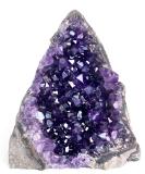 Deep Purple Amethyst Crystal Rock 0.5-1 lb Raw Cluster Uruguay Quartz Geode - Premium Grade Amethyst - Buy Online on GoSupps.com