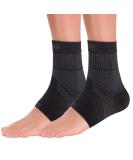 Zensah Ankle Support - Compression Ankle Brace - Great for Running Soccer Volleyball Sports - Ankle Sleeve Helps Sprains Tendonitis Pain Medium Black - Pair - Buy Online on GoSupps.com