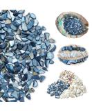 Yew & Tulip Natural Crushed Shells Chips 32oz (2 lbs) Dark Blue Mother of Pearl Mosaic Fragments - Perfect for Home D cor, Vase Filler, Crafts, Weddings - 2 lb (32 oz) Dark Blue - Buy Online on GoSupps.com