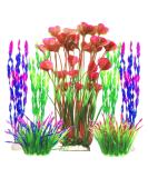 QIODAZOO 7 PCS Plastic Aquarium Plants - Realistic Artificial Aquatic Decorations for Fish Tanks - Buy Online on GoSupps.com