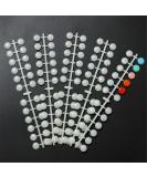 NMKL38 False Nail Tips Color Chart - 120 Pack Flat Back Display Tips with Adhesive Sticker - Natural Color Card for UV/Gel/Polish Nail Art - Buy Online on GoSupps.com