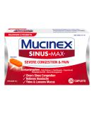 Mucinex Sinus-Max Severe Congestion Relief Caplets, 20 Count - Buy Online on GoSupps.com