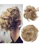 80g Large Hair Tie Extensions for Messy Bun Updos - Voluminous Real Hair Look in Ash Blonde - Buy Online on GoSupps.com
