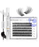 BEYELIAN Cluster Lashes D+ Curl 84 Pcs Kit with Lash Bond and Seal - False Eyelashes Extension Set with Super Thin Band Glue for Individual Cluster Lashes - Buy Online on GoSupps.com