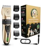 Global Tech Rechargeable Pet Clippers for Dogs Cats - Professional Grooming Kit for Thick Hair/Coats - Buy Online on GoSupps.com