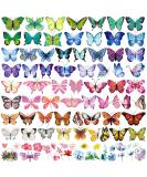 Colorful & Waterproof Butterfly Temporary Tattoos - 100 Pcs for Kids & Women | Perfect for Party Favors, Gifts & Decoration - Buy Online on GoSupps.com