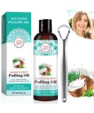 Let's Joy Brightening Oil Mouthwash 8 fl oz - Coconut & Peppermint Oil for Fresh Breath Gum Health & Whiter Teeth - Buy Online on GoSupps.com