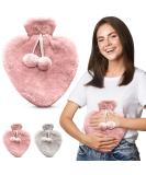 Empire 1L Hot Water Bottle with Fluffy Pink Cover - Ideal for Period, Back & Neck Pain Relief - UK Perfect for Women, Seniors & Children - Buy Online on GoSupps.com