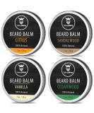 Striking Viking Beard Balm Conditioner for Men - Variety 4 Pack with Vanilla Sandalwood Citrus & Cedarwood Scents - Styles & Conditions with Natural Shea Butter Argan & Jojoba Oils Citrus Vanilla Sandalwood & Cedar... - Buy Online on GoSupps.com