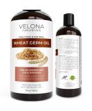 Velona Wheat Germ Oil USP Grade 16 oz 100% Pure & Natural Carrier Oil for Cooking, Face, Hair, Body & Skin Care - Buy Online on GoSupps.com