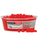 Oboba Popping Boba - Strawberry Flavored Filled Fruit Pearls for Bubble Tea | 1.1 kg Pack - International Shipping Available - Buy Online on GoSupps.com