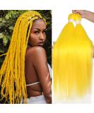 Xtrend 26 Inch EZ Braids 8Packs Yellow Pre-Stretched Easy Braiding Hair Extensions for Box Braids Hair Hot Water Setting Synthetic Fiber Hair Extensions Yellow# 26 Inch (Pack of 8) Yellow - Buy Online on GoSupps.com