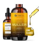 Mullein Leaf Extract - Organic Lung Cleanse - Mullein Drops for Lung Health - Made in USA - Natural Lung Support Supplement - Herbal Respiratory Relief - Mullein Extract Tincture 4 Oz - Buy Online on GoSupps.com