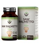 High-Dose Saw Palmetto Capsules | 360 Count - 320mg Saw Palm Extract | Gluten & Allergen-Free | Made in GB - Buy Online on GoSupps.com