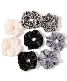 4 Mixed Big Scrunchies - Neutral Hair Ties for Thick Hair | Cute Elastic Ponytail Holders for Women & Girls - Buy Online on GoSupps.com