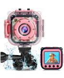 PROGRACE Kids Camera Waterproof Gift Toy - Children Digital Video Camera Underwater Camera for Kids 1080P Camcorder DV Toddler Camera for Girls Birthday Learn Camera Pool Toys Age 3-14 Pink - Buy Online on GoSupps.com