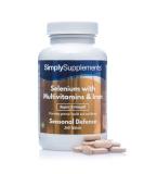 Selenium 220mcg with Multivitamins & Iron | 360 Tablets | Vegetarian Friendly | Immune System Support | Made in UK - Buy Online on GoSupps.com