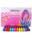 12 Colors Hair Chalk for Girls Kids Face Paint Temporary Hair Chalks pens for Any Age(3+) Hair Color for Halloween Makeup Birthday Present Gifts for Girls Kids Hair Chalk Salon Washable Hair Dye - Buy Online on GoSupps.com