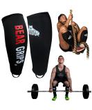 Bear Grips Deadlift Socks with Builtin Shin Guards - Medium Black (Pair) - Buy Online on GoSupps.com