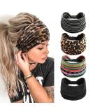Kavya Wide Headbands for Women's Hair Soft Hair Bands for Women Yoga Ladies Headband Elastic Headbands Knotted Head Bands Adult Women Hair Scarf Fashion Hair Accessories SET-1 - Buy Online on GoSupps.com