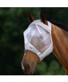 Harrison Howard Caremaster Thick Fleece Fly Mask - UV Protection for Horses - Transparent Fine Mesh - Standard Silver Pony - Buy Online on GoSupps.com
