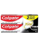 Colgate Total Whitening + Charcoal Toothpaste 4.8 oz Tube 2 Pack - 10 Benefits, Sensitivity Relief, Teeth Whitening - Buy Online on GoSupps.com