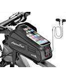 Alphantino Waterproof Large Bike Frame Bag - Military Grade Eva Front Frame Pouch for GPS, TPU Touch-Screen, Sun-Visor - Cycling Phone Holder - Buy Online on GoSupps.com
