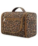 Large Hanging Toiletry Wash Bag Travel Makeup Cosmetic Organizer for Men Women by WANDF (Brown Leopard) - Buy Online on GoSupps.com