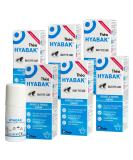 6 x Hyabak Eye Drops - Moisturising & Refreshing Drops | Gentle and Long-Lasting Relief from Long Screen Use & Contact Lens Wearers | Preservative-Free | Pack of 6 x 10ml (1800 Drops) - Buy Online on GoSupps.com