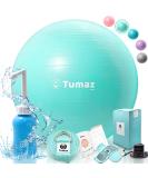 Tumaz Birth Ball - Birthing Ball for Pregnancy & Labor - Including Birthing Ball/Peri Bottle/Yoga Strap/Non-Slip Socks - Pregnancy Ball for Exercises Set with Quick Foot Pump & Instruction Poster M (58-65 cm) Birth Ball Set - 02. Green - Buy Online on GoSupps.com