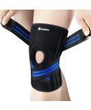 CAMBIVO Anti-Chafing Knee Brace with Side Stabilizers - Adjustable Compression Support for Meniscus Tear, ACL, MCL, Arthritis - Blue, Medium (1 Pack) - Buy Online on GoSupps.com